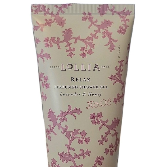 Lollia RELAX Perfumed Shower Gel 8oz Lavender & Honey NEW - Picture 3 of 3